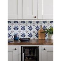 D-C-Fix Self Adhesive Wall Tiles Alia Blue Pack Of 18 Tiles