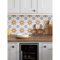 D-C-Fix Self Adhesive Wall Tiles Alia Gold Pack Of 18 Tiles