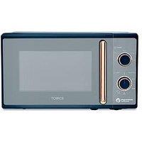 Tower T24038Mnb Cavaletto 800W Manual Microwave - Midnight Blue & Rose Gold