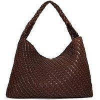 Dune London Deliberate Xl Extra Large Woven Shoulder Bag - Brown