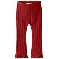 Lil Atelier Mini Girls Leggings - Red