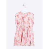River Island Mini Girls Floral Playsuit - Pink