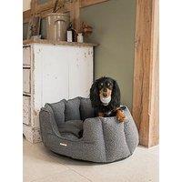 Lords And Labradors High Sided Boucle Dog Bed Granite - Large