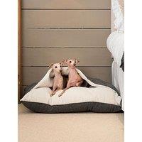 Lords And Labradors Boucle Sleepy Burrows Bed Granite - Medium