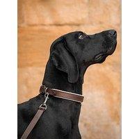 Lords And Labradors Italian Leather Collar Brown & Cream - Extra, Extra Large