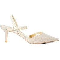 Dune London Classical Stiletto Heeled Courts - Gold