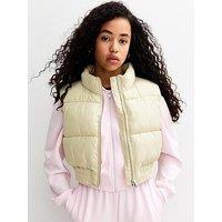 New Look 915 Girls Cropped Gilet - Light Cream