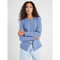 River Island Button Up Cardigan - Blue