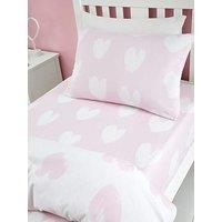 Catherine Lansfield Brushed Hearts Fitted Sheet