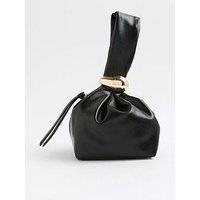 River Island Metal Grab Bag - Black