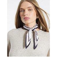 River Island Diamond Shape Neckerchief - Cream