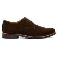 Dune London Dune Stanley Formal Suede Derby Shoe