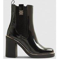 River Island Wide Stacked Chelsea Boot - Black