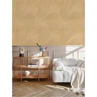 Rasch Opuenza Wave Wallpaper - Gold