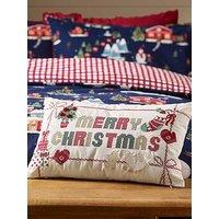 Catherine Lansfield Merry Christmas Filled Cushion- 30X50Cm