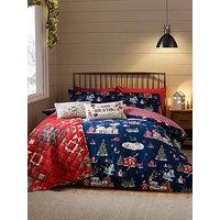 Catherine Lansfield Christmas Ski Village Duvet Set