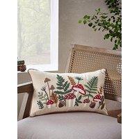 Catherine Lansfield Embroidery Woodland Filled Cushion- 30X50Cm