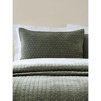 Bianca Attica Velvet Embroidered Pillow Sham Pair