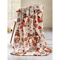 Catherine Lansfield Woodland Gonks Throw- 130X170Cm