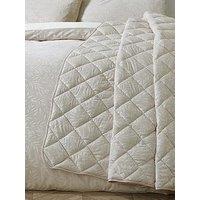 Catherine Lansfield Corded Leaves Bedspread- 240X260Cm