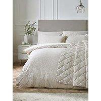 Catherine Lansfield Corded Leaves Duvet Set