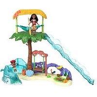 Disney Moana 2 Toys, Moana'S Island Adventure Playset With 2 Small Dolls, 2 Friends & 8 Accessories