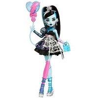 Monster High Scary Sweet Birthday Frankie Stein Doll In Party Dress With Balloon & Gift