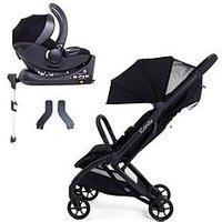 Icandy Pip Travel System With Black Cocoon Car Seat Base & Adapters - Black