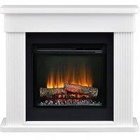 Dimplex Portland Optiflame 2Kw Electric Fire Suite, Fully Assembled Fireplace, Remote Control