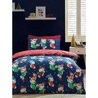 Catherine Lansfield Christmas Elves Duvet Set
