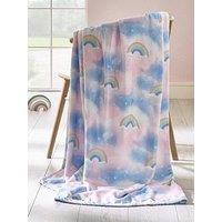 Catherine Lansfield Candy Unicorn Throw- 130X170Cm