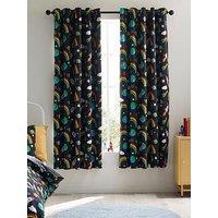 Catherine Lansfield Rainbow Rockets Curtains- 66X72 Inch