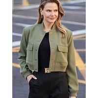 Sosandar Khaki 6 Utility Pocket Bomber