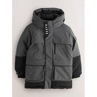 Ted Baker Younger Boys Colourblock Coat - Grey