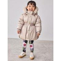 Ted Baker Younger Girls Bubble Coat - Beige