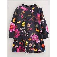 Ted Baker Younger Girls Floral Dress - Navy