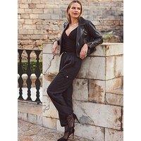 Sosandar Black Parachet Pant