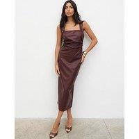 Pretty Lavish Libbi Leather Midaxi Dress