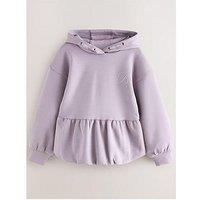 Ted Baker Older Girls Peplum Hem Hoodie - Purple