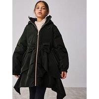 Ted Baker Older Girls Bow Coat - Black