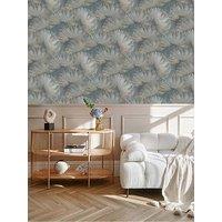 Rasch Opulenza Fan Wallpaper - Blue