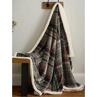 Dreams & Drapes Bennet Check -Sherpa Reverse 150 X 200Cm Throw