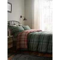 Dreams & Drapes Bennet Check -Brushed Cotton King Duvet Cover Set