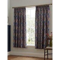 Dreams & Drapes Bessie Lined Pair Of Pencil Pleat Curtains With Tie-Backs