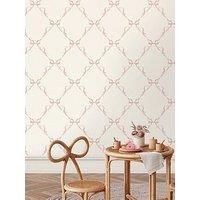 Holden Decor Tied With A Bow Wallpaper - Pink/Cream