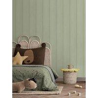 Holden Decor Tongue & Groove Wallpaper - Sage Green