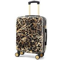 Rock Luggage Savannah Leopard Print Small Suitcase