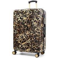 Rock Luggage Savannah Leopard Print Large Suitcase