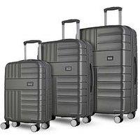 Rock Luggage Aspen Charcoal 3Pc Set
