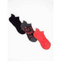Sweaty Betty Womens Training Workout Trainer 3 Pack Socks - Black